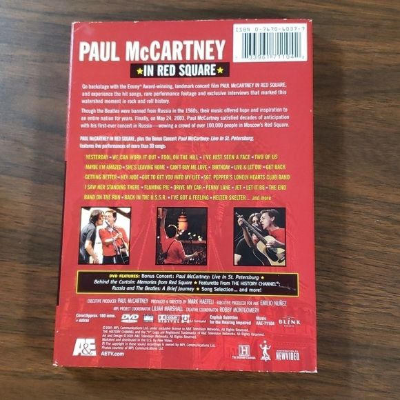 The Beatles - Paul McCartney - Live in Red Square D.V.D. Set - Picture 3 of 8